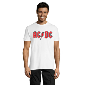AC DC Red muška majica kratkih rukava bijela 2XL