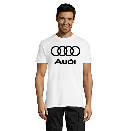 Audi crna muška majica kratkih rukava bijela 2XS