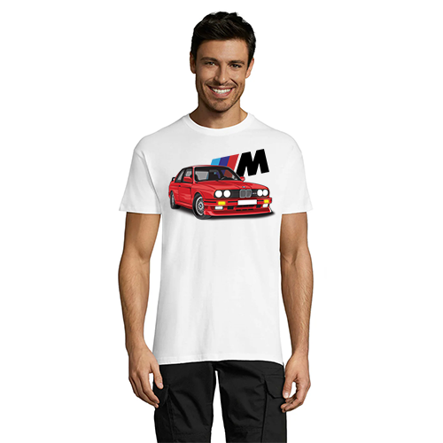 BMW E30 With M muška majica bijela 2XS