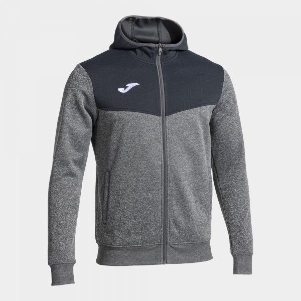 CAMPUS STREET ZIP-UP HOODIE siva S