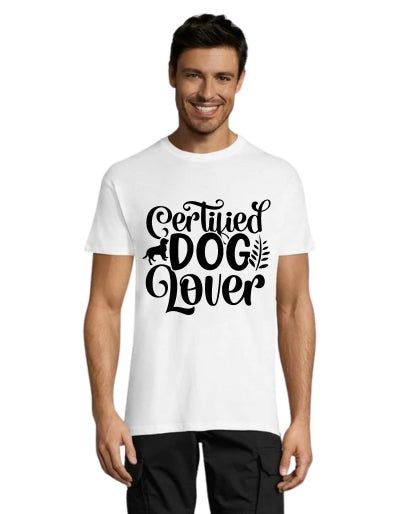 Certified Dog Lover muška majica kratkih rukava bijela 2XS
