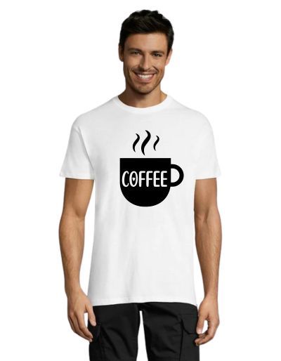 Coffee 2 muška majica kratkih rukava bijela 4XS