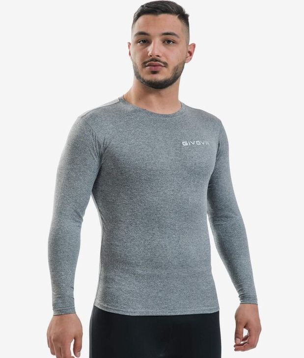 CORPUS 3 MAGLIA INTIMA ELASTICA M/L GRIGIO SCURO MELANGE Tg. M