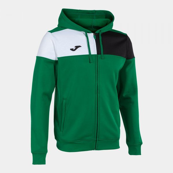 CREW V ZIP-UP HOODIE majica zelena S