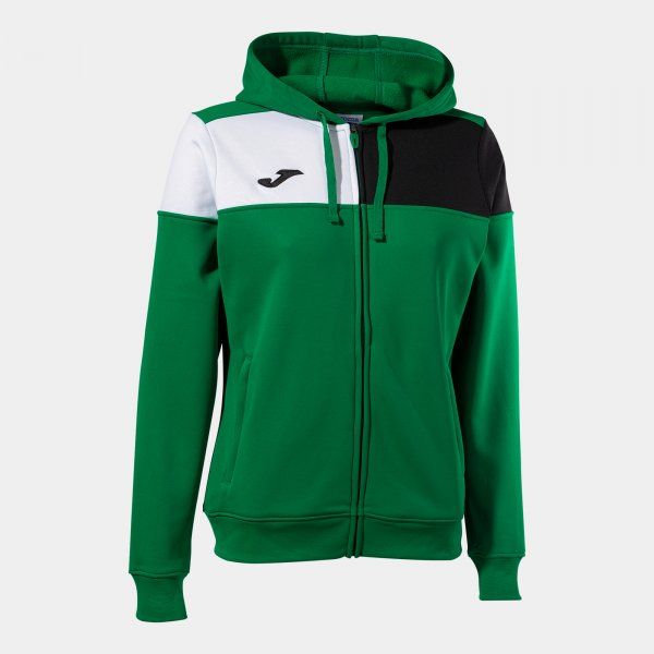 CREW V ZIP-UP HOODIE majica zelena XS