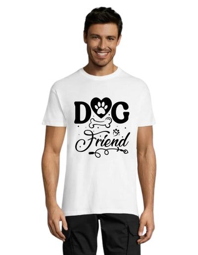 Dog friend muška majica kratkih rukava bijela 2XS