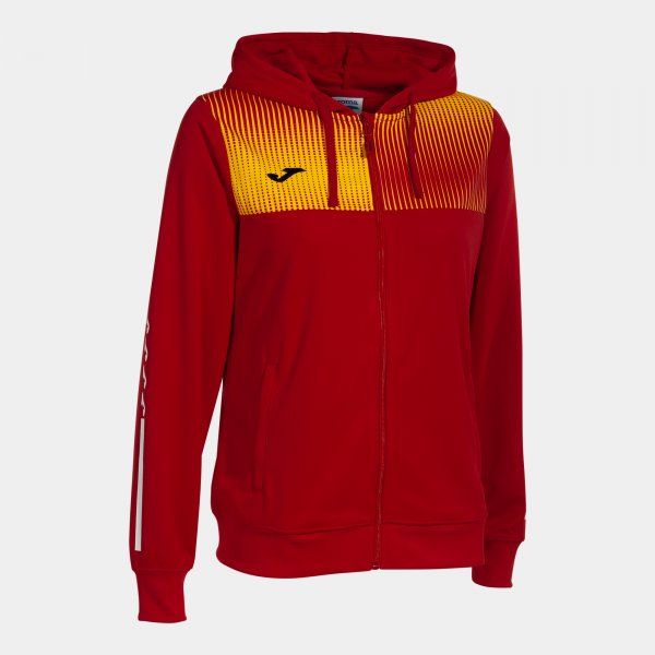 ECO SUPERNOVA ZIP-UP HOODIE majica crveno žuto S