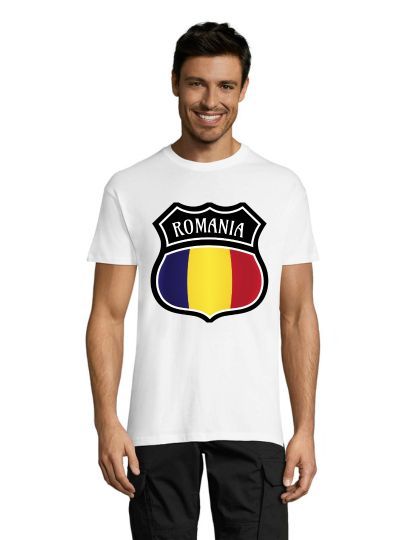 Erb Romania muška majica kratkih rukava bijela 5XL