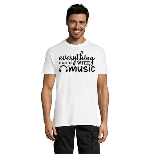 Everything is Better With Music muška majica crna 2XL