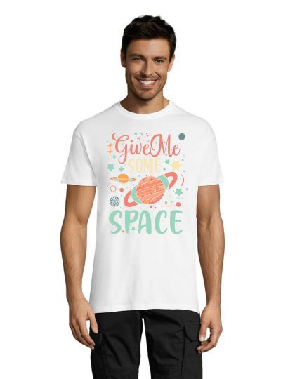 Give me some space muška majica bijela XL