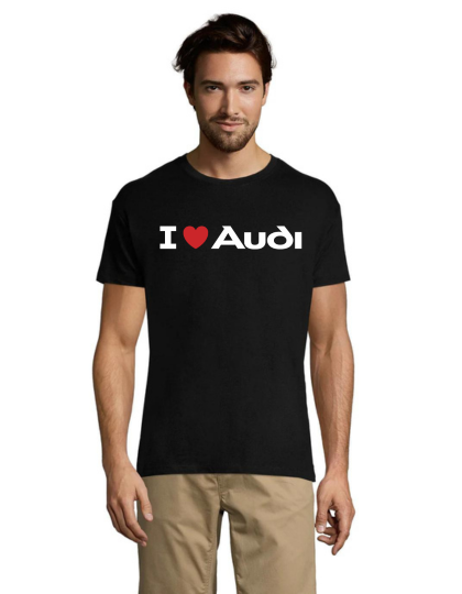 I Love Audi muška majica crna XS