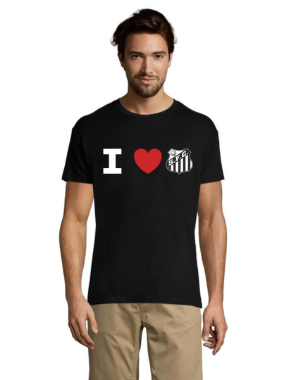 I Love Santos Futebol Clube muška majica crna 2XL