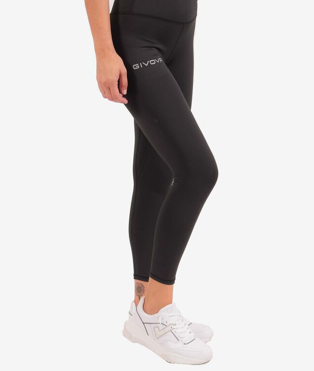 LEGGINGS BASIC hlače za trčanje crna XS