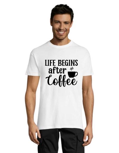 Life begins after Coffee muška majica crna 2XL