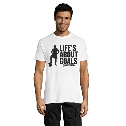 Life's About Goals muška majica crna 2XL