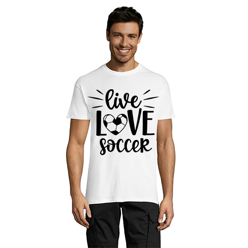 Live Love Soccer muška majica kratkih rukava bijela 2XL