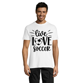 Live Love Soccer muška majica kratkih rukava bijela 2XS
