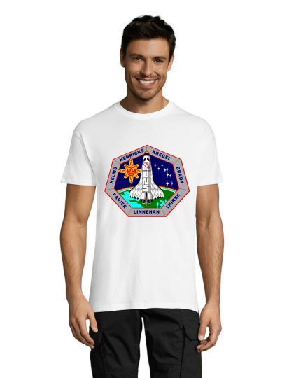 NASA bedž muška majica bijela XS