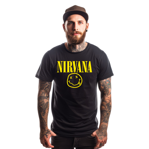 Nirvana 2 muška majica kratkih rukava bijela 2XS