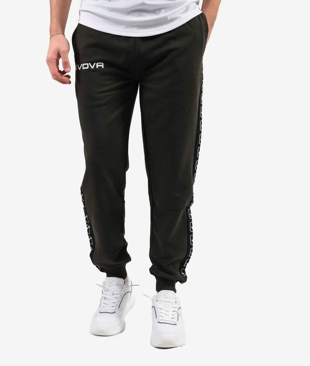 PANTALONE TERRY BAND trenirke vojno zelena L