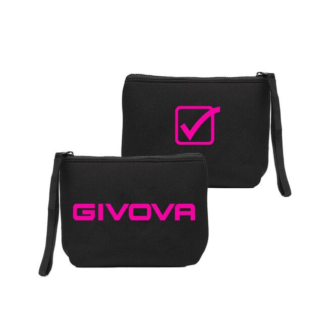 POCHETTE NEOPRENE 19*15*6 torba crna/fluo fuksija UNICA