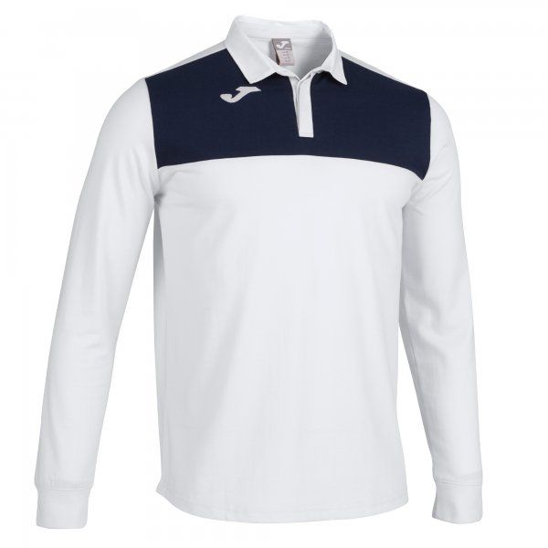 WINNER II POLO SHIRT L/S duga polo majica bijela mornarica 3XS