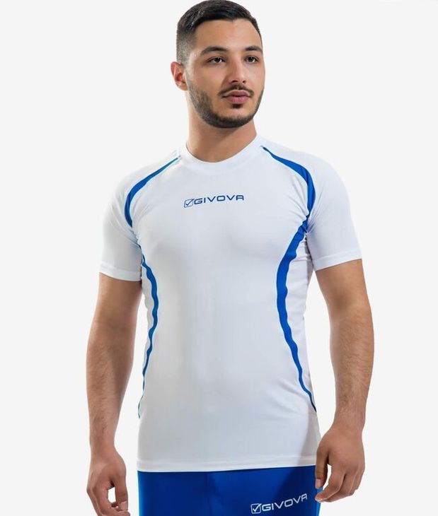 RUNNING SHIRT majica bijela/azurno plava L