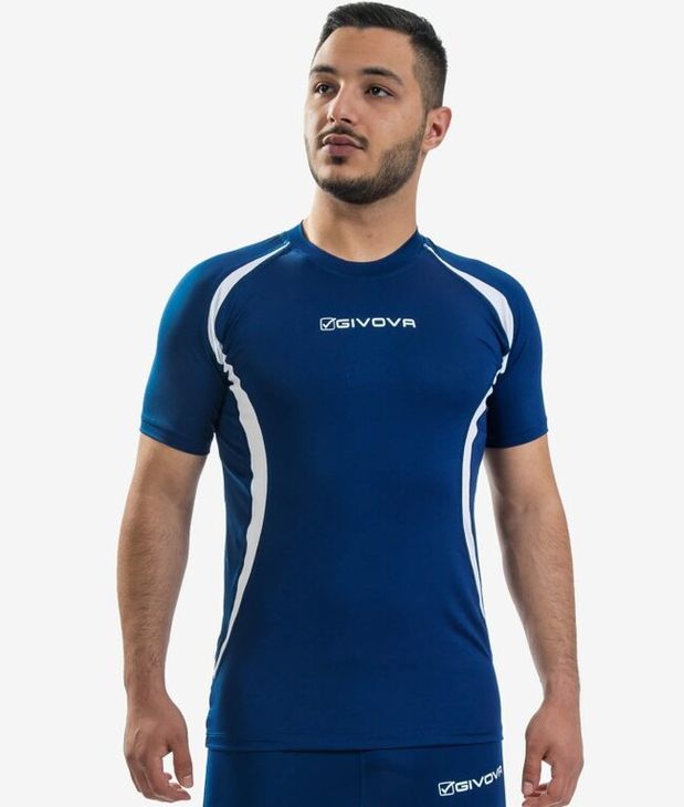 RUNNING SHIRT majica plavo/bijelo L