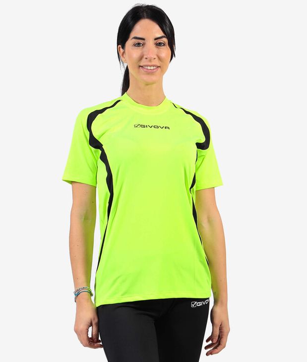 RUNNING SHIRT majica fluo žuto/crno L