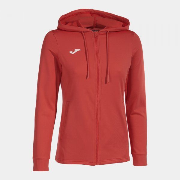 SCULPTURE II ZIP-UP HOODIE RED 3XS