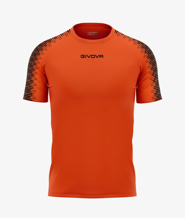 SHIRT CLUB IN MESH ARANCIO FLUO/NERO Tg. XL