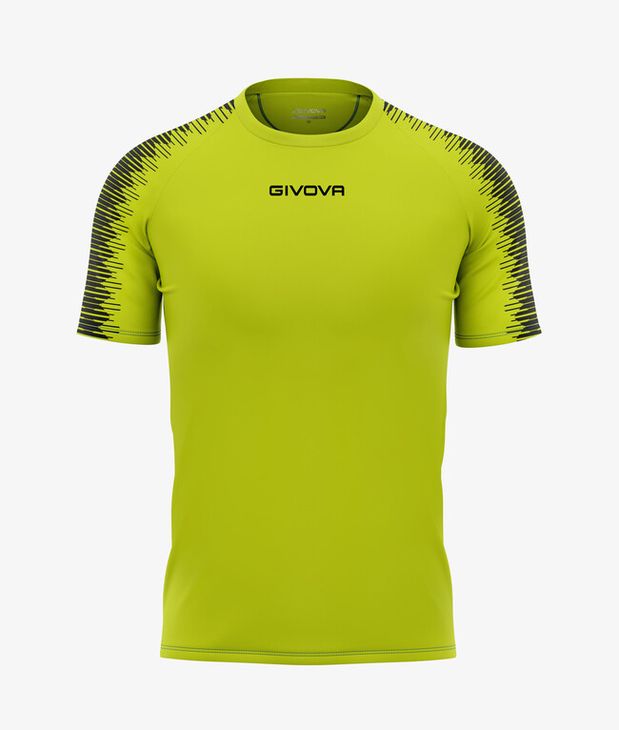 SHIRT CLUB IN MESH GIALLO FLUO/NERO Tg. XS