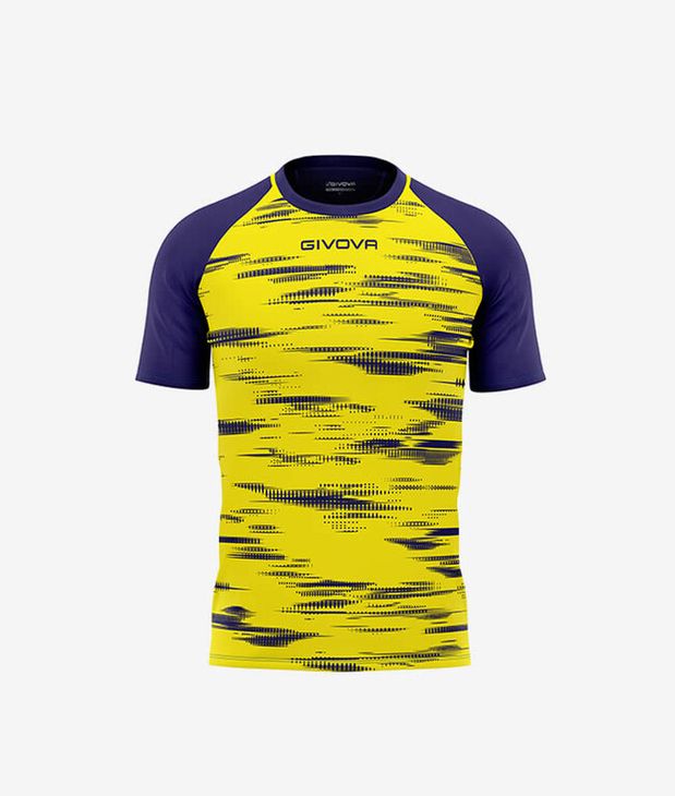 SHIRT PIXEL INTERLOCK BLU/GIALLO Tg. XS