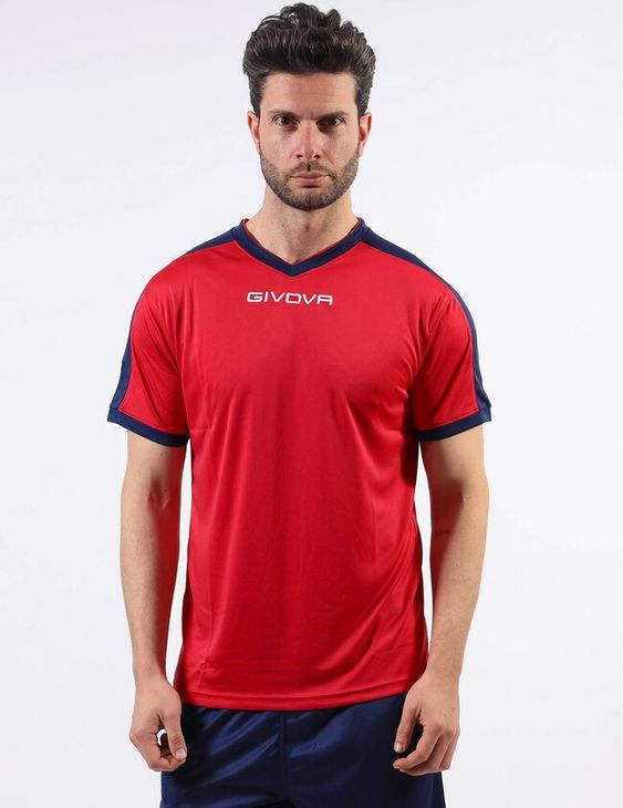 SHIRT REVOLUTION INTERLOCK dres crveno/plavo 4XS