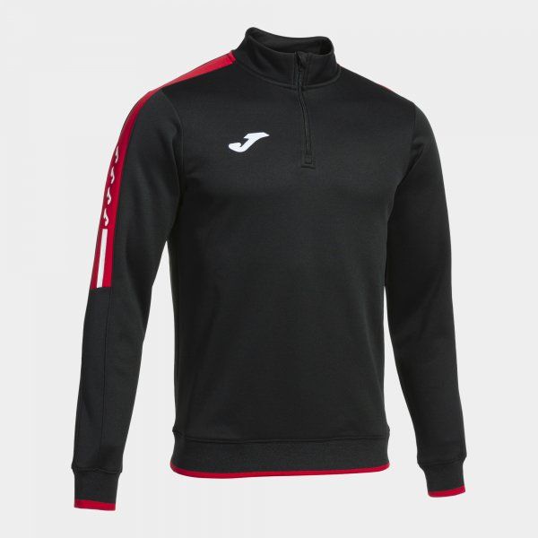 SUDADERA OLIMPIADA NEGRO ROJO 2XS