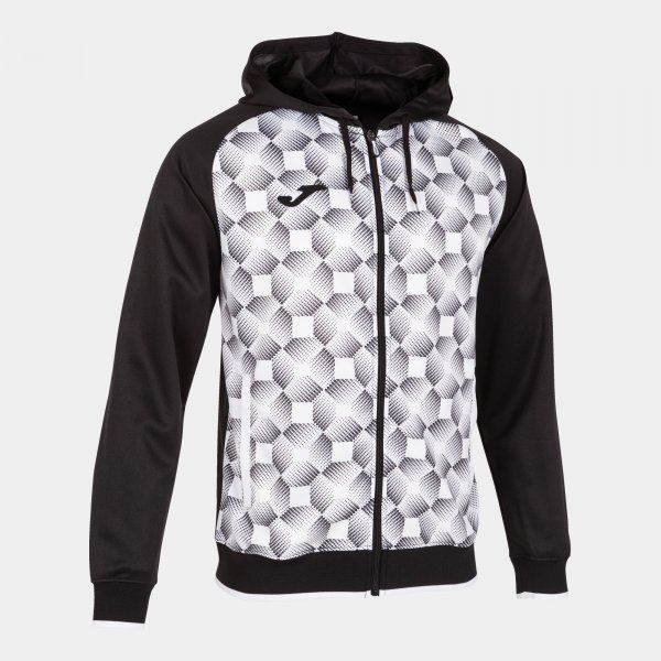 SWEATSHIRT SUPERNOVA III ZIP-UP HOODIE majica crna bijela L