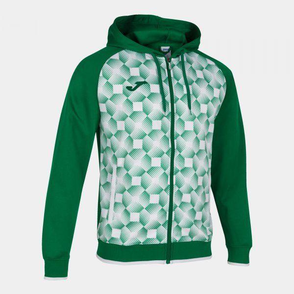 SWEATSHIRT SUPERNOVA III ZIP-UP HOODIE majica zeleno crno 3XS