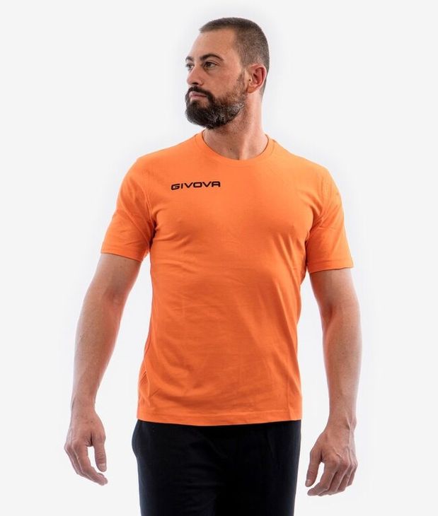 T-SHIRT COTONE FRESH ARANCIO FLUO Tg. M