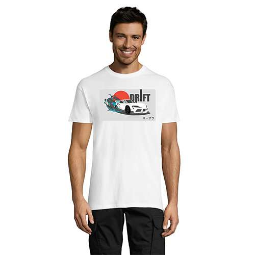 Toyota Supra Drift muška majica bijela 2XL