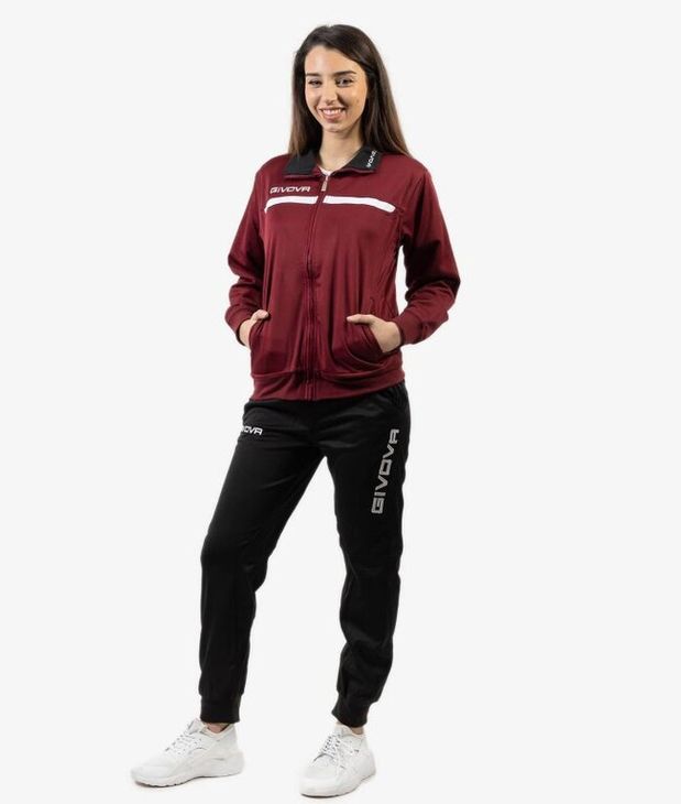 TUTA GIVOVA ONE FULL ZIP POLARFLEECE komplet tamnoplava/crna 2XL