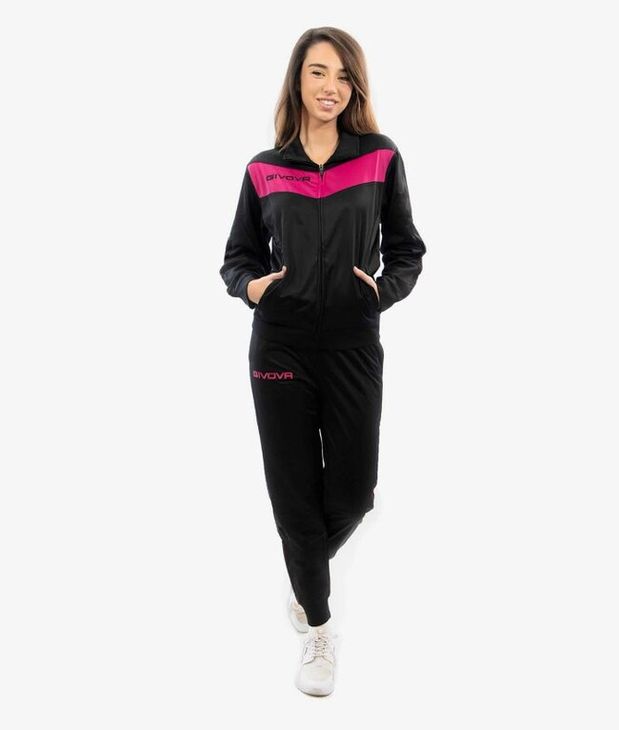 TUTA VISA FLUO TRIACETATO NERO/FUXIA Tg. XL